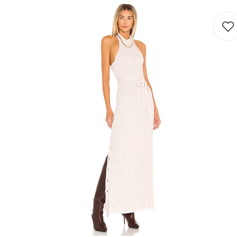 Michael Costello REVOLVE Calico Maxi Dress SandXXS
